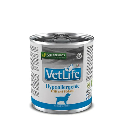 Vet Life Natural Wet diet dog Hypoallergenic Pesce e Patate - Super Premium