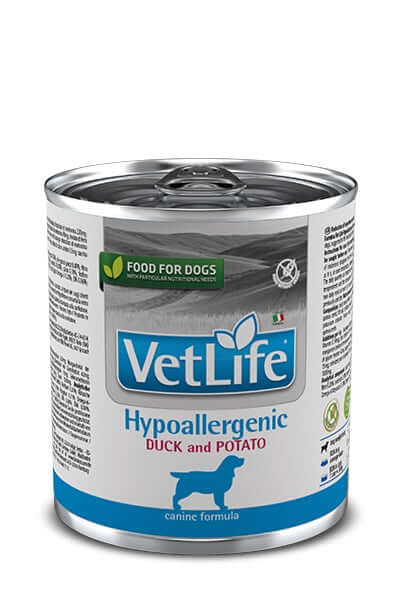 Pet Boutique - Vet Life Natural Wet diet dog HYPOALLERGENIC Anatra e Patate