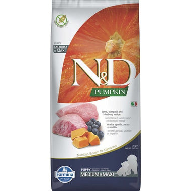 Pet Boutique - N&D Pumpkin Grain Free Agnello e Mirtillo PUPPY Medium/Maxi