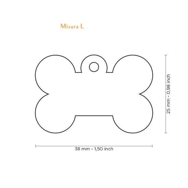 Medaglietta Basic Osso