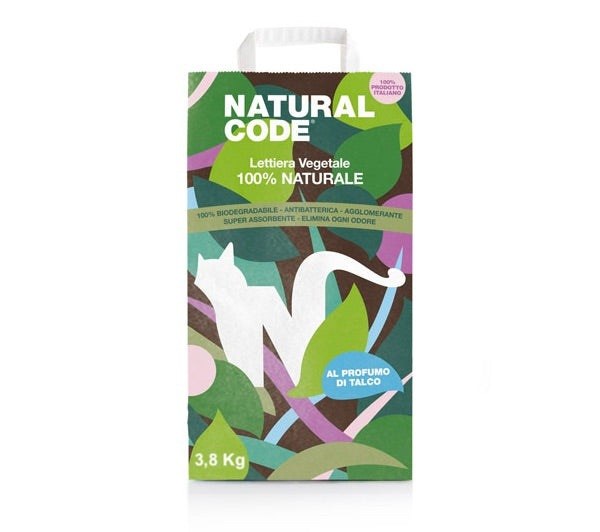 Natural Code Clumping vegetable litter - Talc