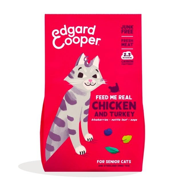 Edgard & Cooper Cat Senior - Poulet et Dinde