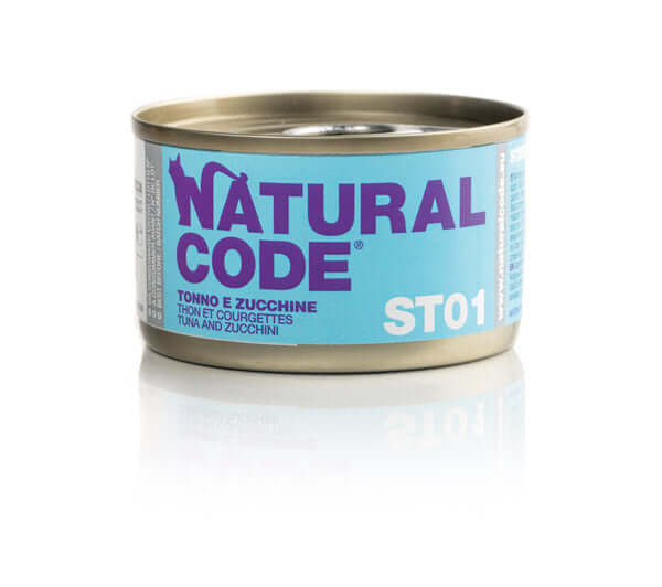 Pet Boutique - NATURAL CODE Steril 01 Tonno e Zucchine 85 Gr