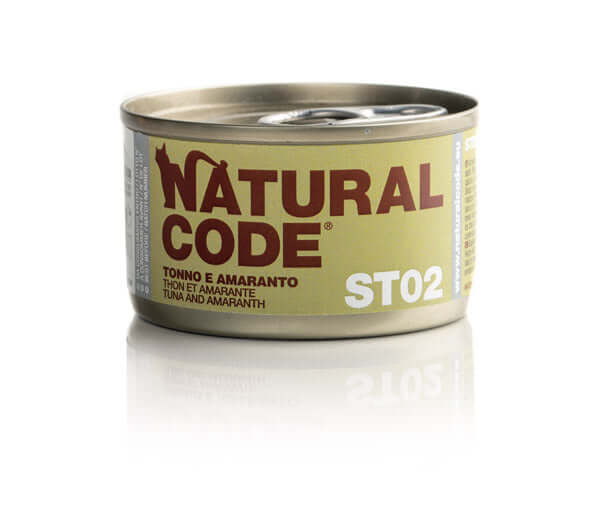 Pet Boutique - NATURAL CODE Steril 02 Tonno e Amaranto 85 Gr