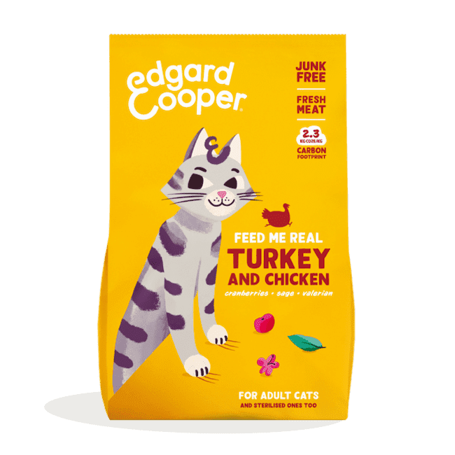 Gato Edgard & Cooper - Pavo y pollo de corral