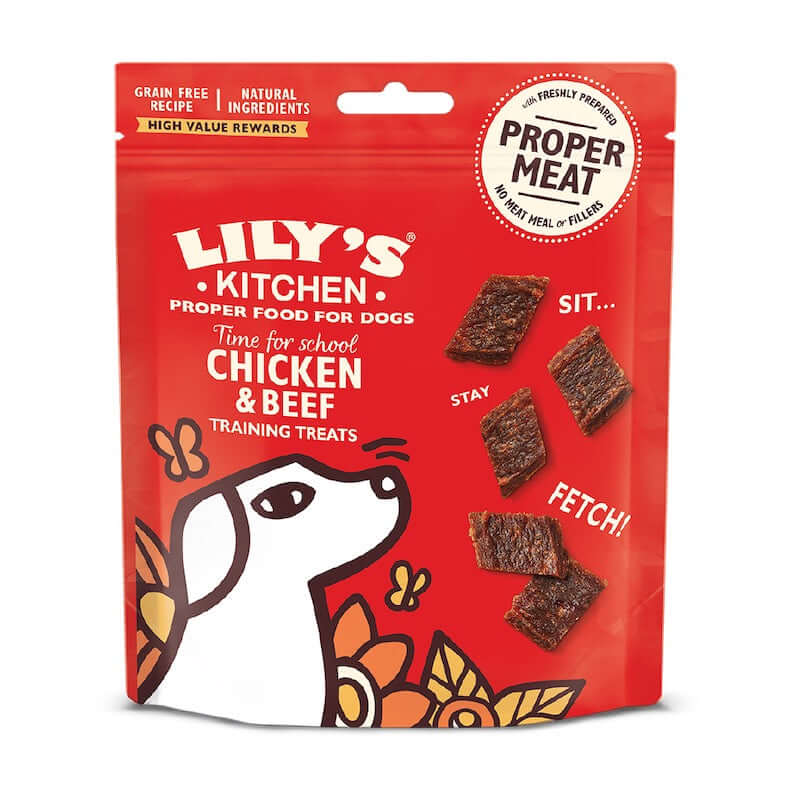 Pet Boutique - Lily's Kitchen - Chicken & Beef Training Treats - Biscottini per allenamento per cani adulti